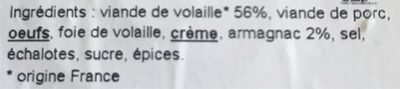 Galantine de volaille à l'armagnac 180gr