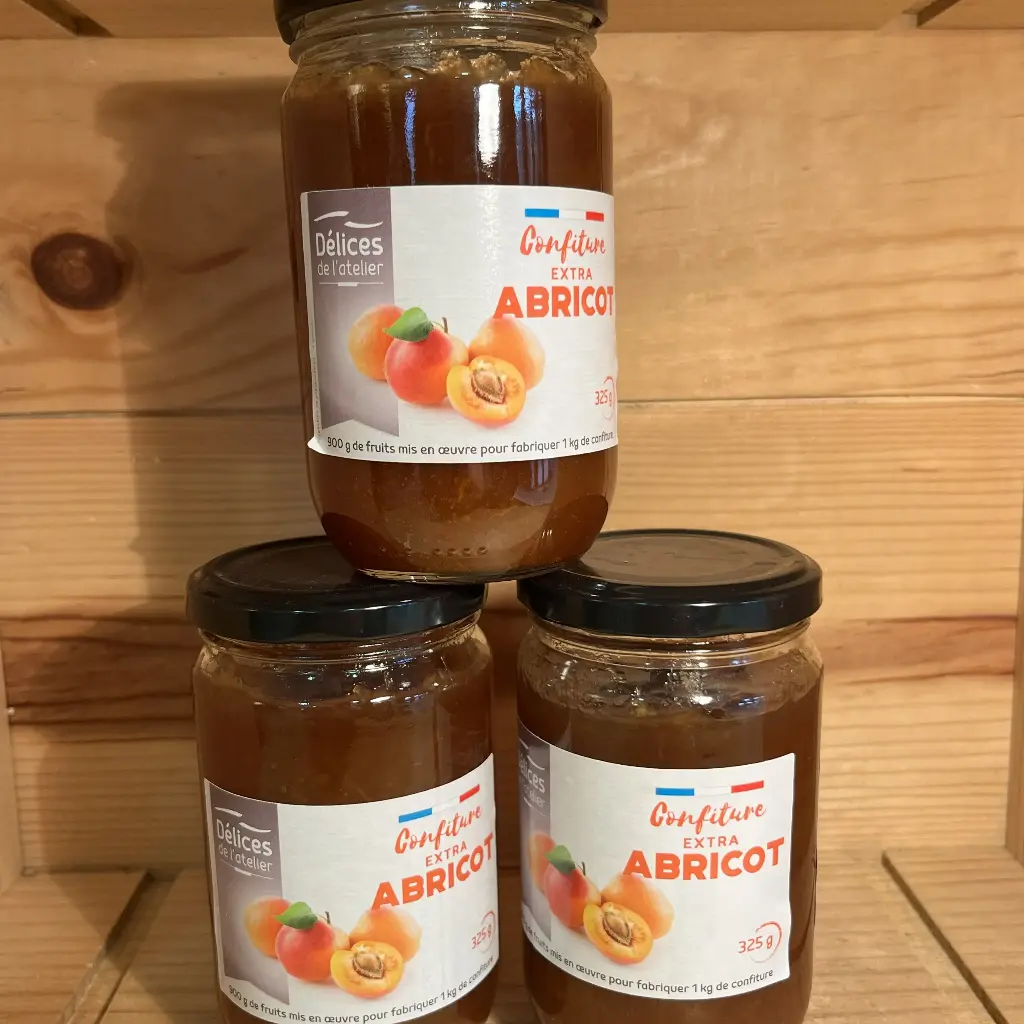 Confiture "extra" d'abricot 325gr
