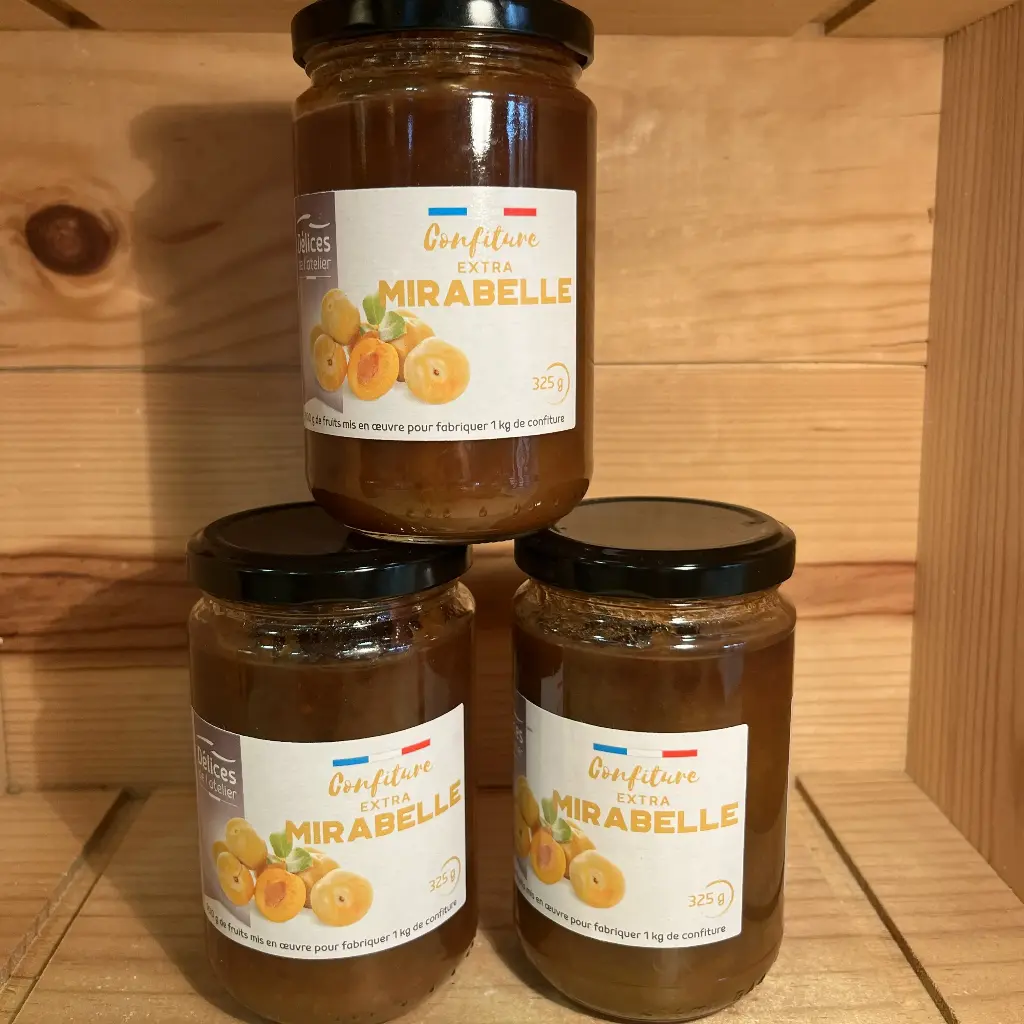 Confiture "extra" de mirabelle 325gr