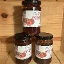 Confiture "extra"  de pêche de vigne 325gr