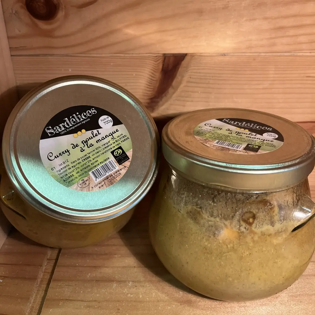 Curry de poulet mangue coco 700gr