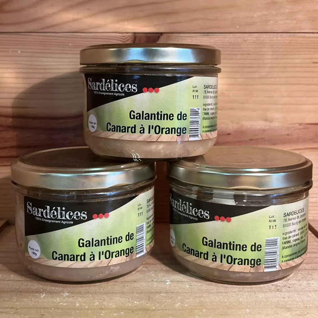 Galantine de canard à l'orange 180gr