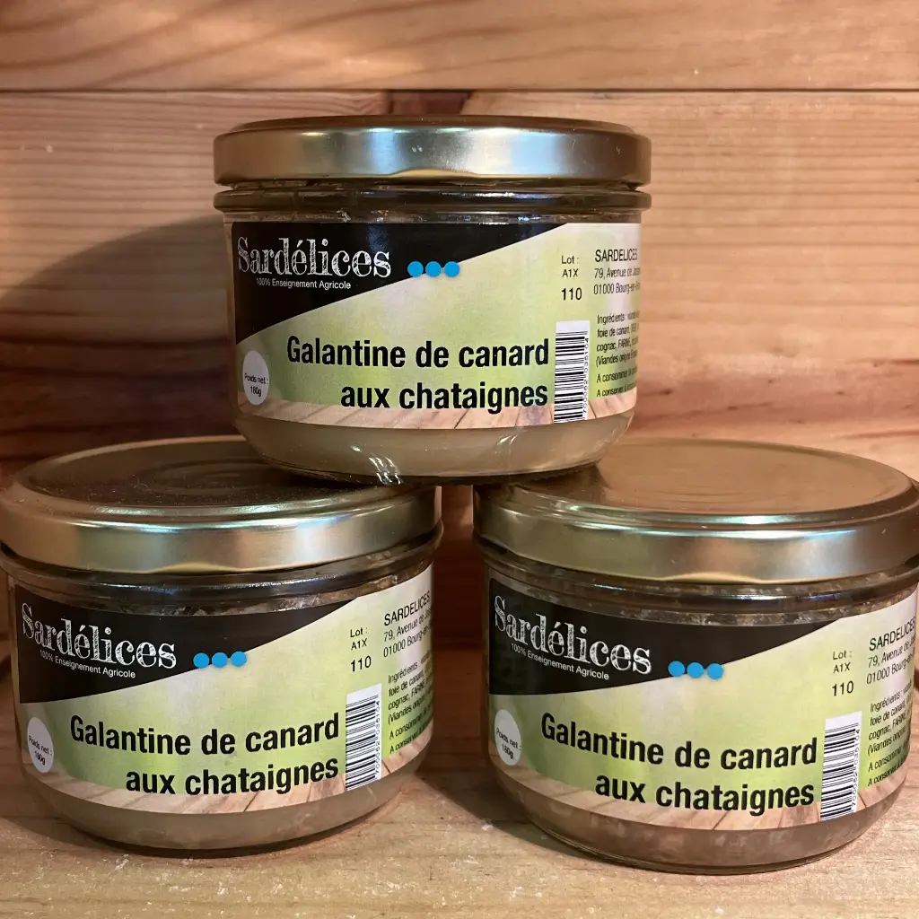 Galantine de canard aux châtaignes 180gr