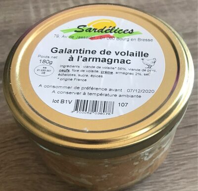 Galantine de volaille à l'armagnac 180gr