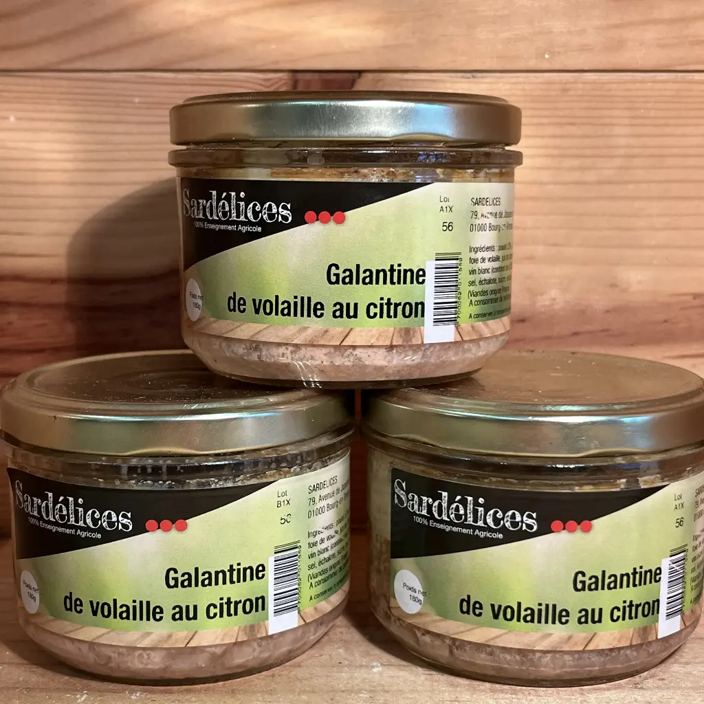 Galantine de volaille au citron 180gr
