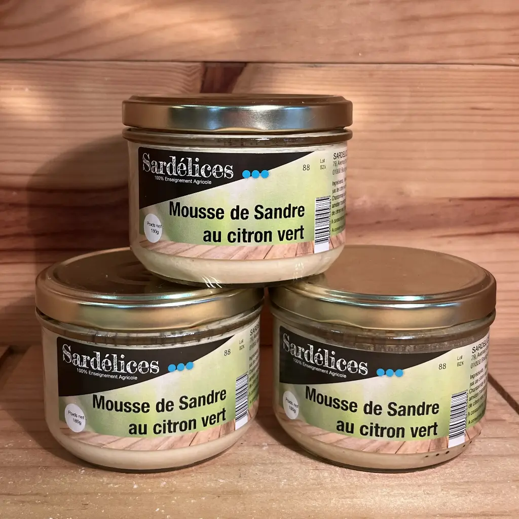 Mousse de sandre au citron vert 180gr
