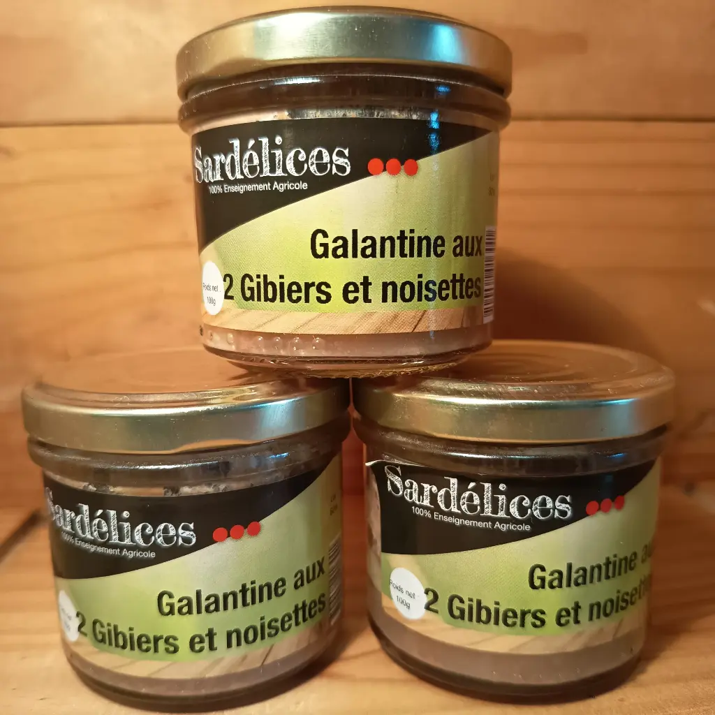 Galantine 2 gibiers noisette 100gr
