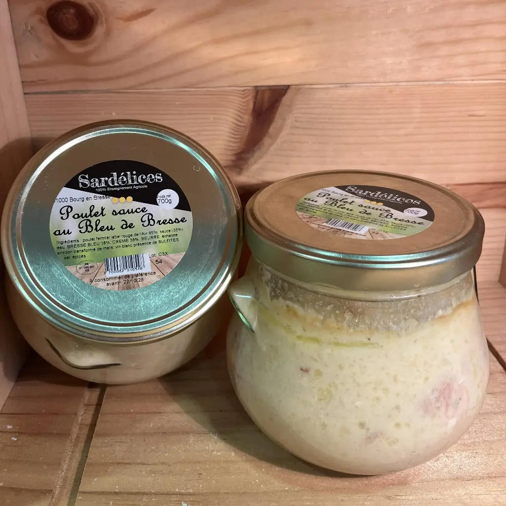 Poulet sauce au bleu de Bresse 700gr