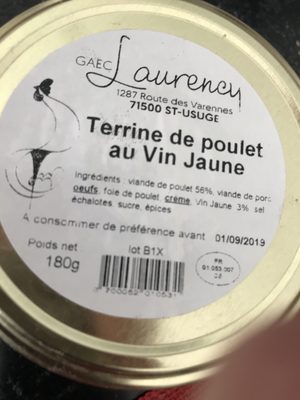 Poulet sauce au vin du Jura 700gr