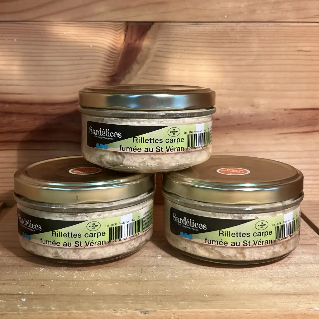 Rillettes de carpe au St Véran 140gr