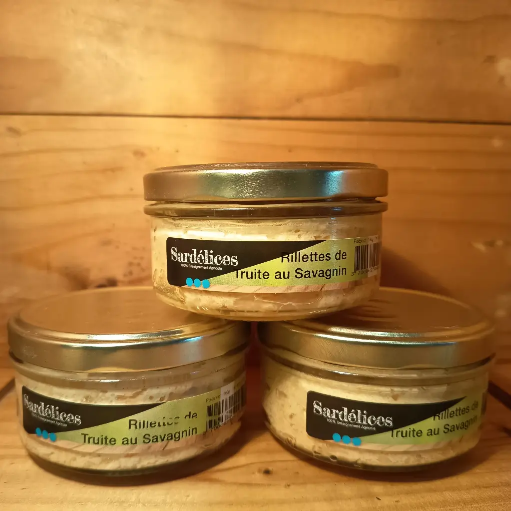 Rillettes de truite au savagnin 140gr