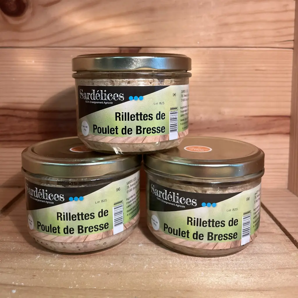 Rillettes de poulet de Bresse 180gr