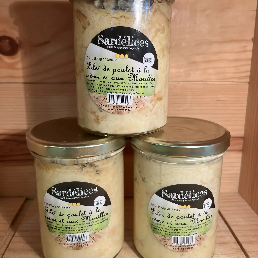 Filet de poulet aux morilles 380gr