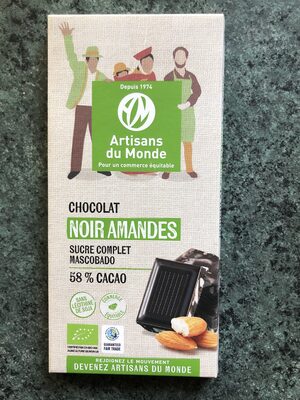 Chocolat noir amandes