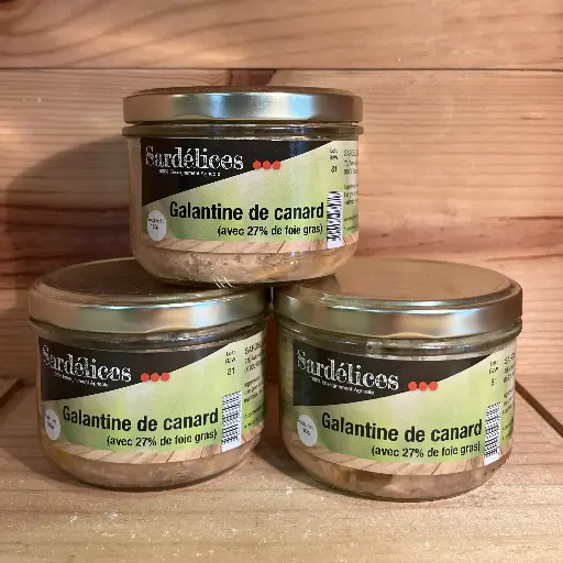 [66] Galantine de canard au foie gras 180gr