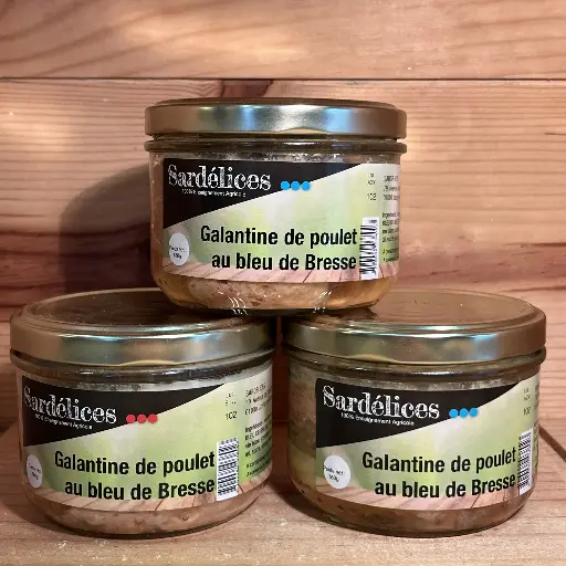 [102] Galantine de poulet au bleu de Bresse 180gr