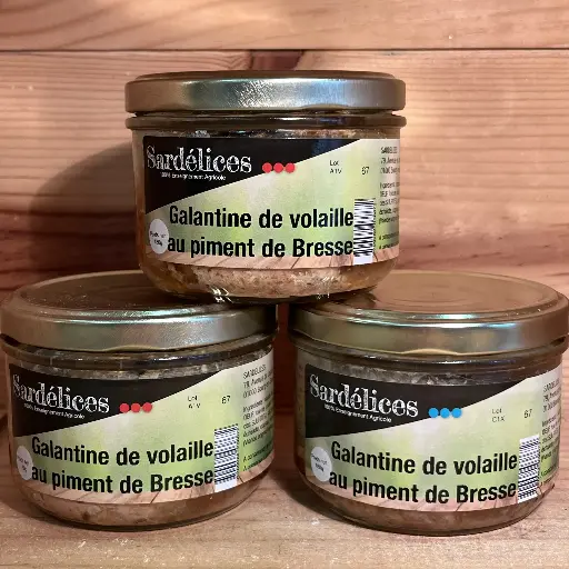 [67] Galantine de volaille au piment de Bresse 180gr