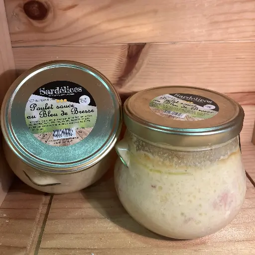 [54] Poulet sauce au bleu de Bresse 700gr